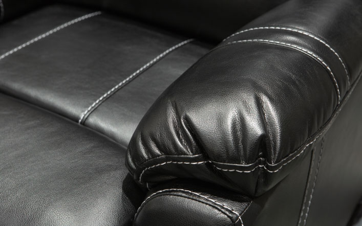Lorraine BelAire Deluxe Ebony Reclining Arm Close Up Shot by American Home Line